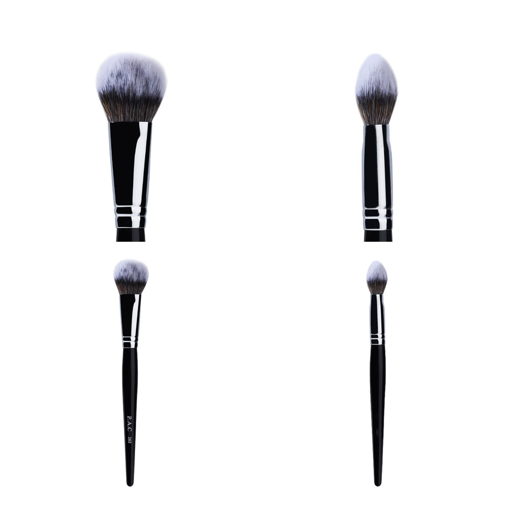 PAC Studio Blush Brush 262 - Small Tapered Dome Shaped, Multi Functional Use, Soft Synthetic Bristles