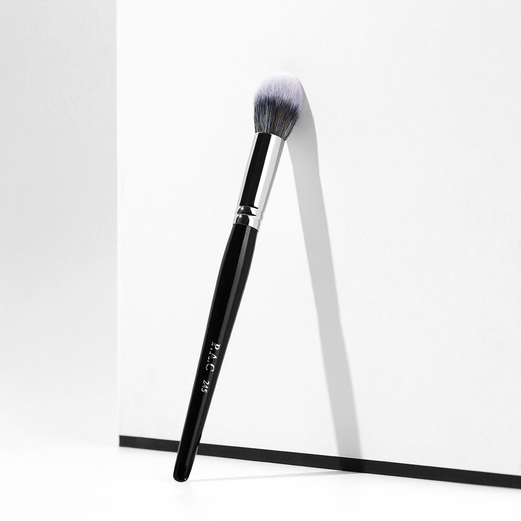 PAC Studio Powder Brush 245 - Medium Dome Shaped Sculpting Powder Brush, Feather Soft Synthetic Bristles
