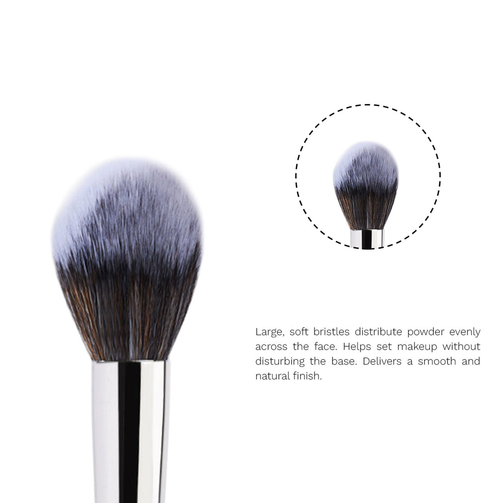 PAC Studio Powder Brush 211 - Fluffy Tapered Multi-Functional Brush for Loose Powder Compact Blush Bronzer