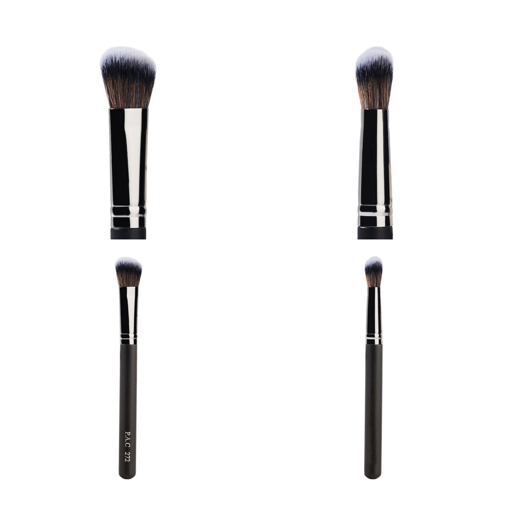 PAC Studio Concealer Brush 272 - Angled Multi Functional Brush, Soft Bristles for Precise Application