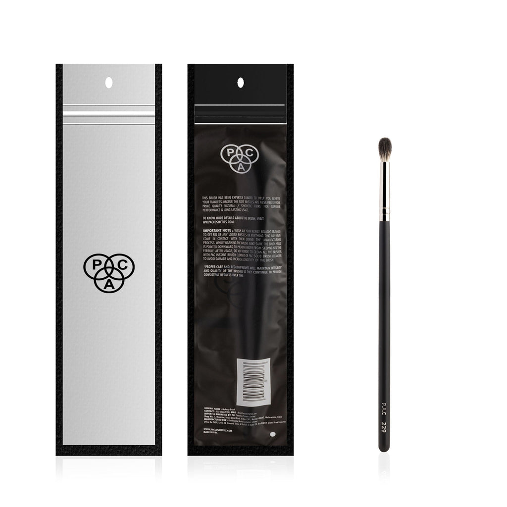 PAC Studio Eyeshadow Blending Brush 229 - Small Ultra Soft Bristles for Precise Shadow Blending