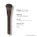 PAC Studio T01 Multi-Purpose Powder Brush - Densely Packed Synthetic Bristles, Ideal for Blush & Contour