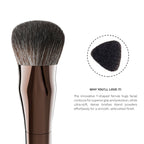 PAC Studio T01 Multi-Purpose Powder Brush - Densely Packed Synthetic Bristles, Ideal for Blush & Contour