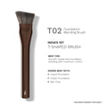 PAC Studio T02 Foundation Blending Brush - Densely Packed Synthetic Bristles for Foundation Blending