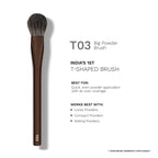 PAC Studio T03 Big Powder Brush - Soft Tapered Bristles, Works With All Powder Products, Ideal for Buffing