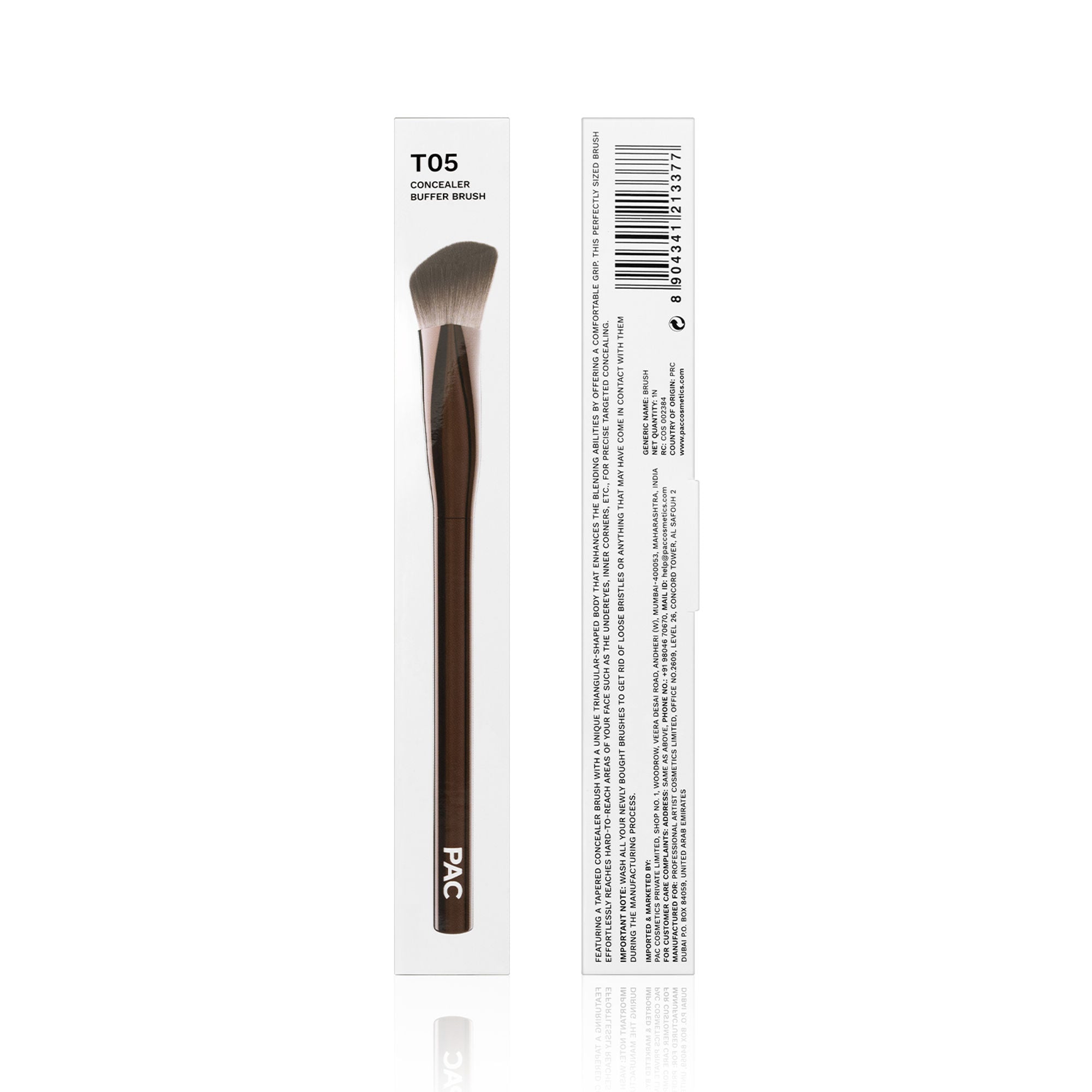 PAC Studio T05 Concealer Buffer Brush - Fluffy Synethetic Bristles for Effortless Concealer Blending