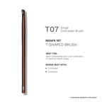 PAC Studio T07 Small Concealer Brush - Precision Tip for Spot Concealing, Eyeshadow Application & Blending