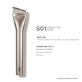PAC Studio S01 Angular Flat Brush -Ideal for Moisturizers Primers & Foundations, Smooth Uniform Application