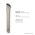 PAC Studio S02 Angular Foundation Brush - Angled for Superior Control, Even Coverage & Streak Free Finish