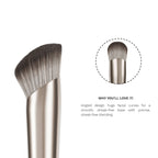 PAC Studio S02 Angular Foundation Brush - Angled for Superior Control, Even Coverage & Streak Free Finish
