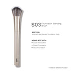 PAC Studio S03 Foundation Blending Brush - Creates Airbrush Finish, Designed for Post Application Blending