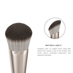 PAC Studio S04 Blush Brush - Fluffy Expertly Angled Blush Brush, Works Effortlessly with All Formulas