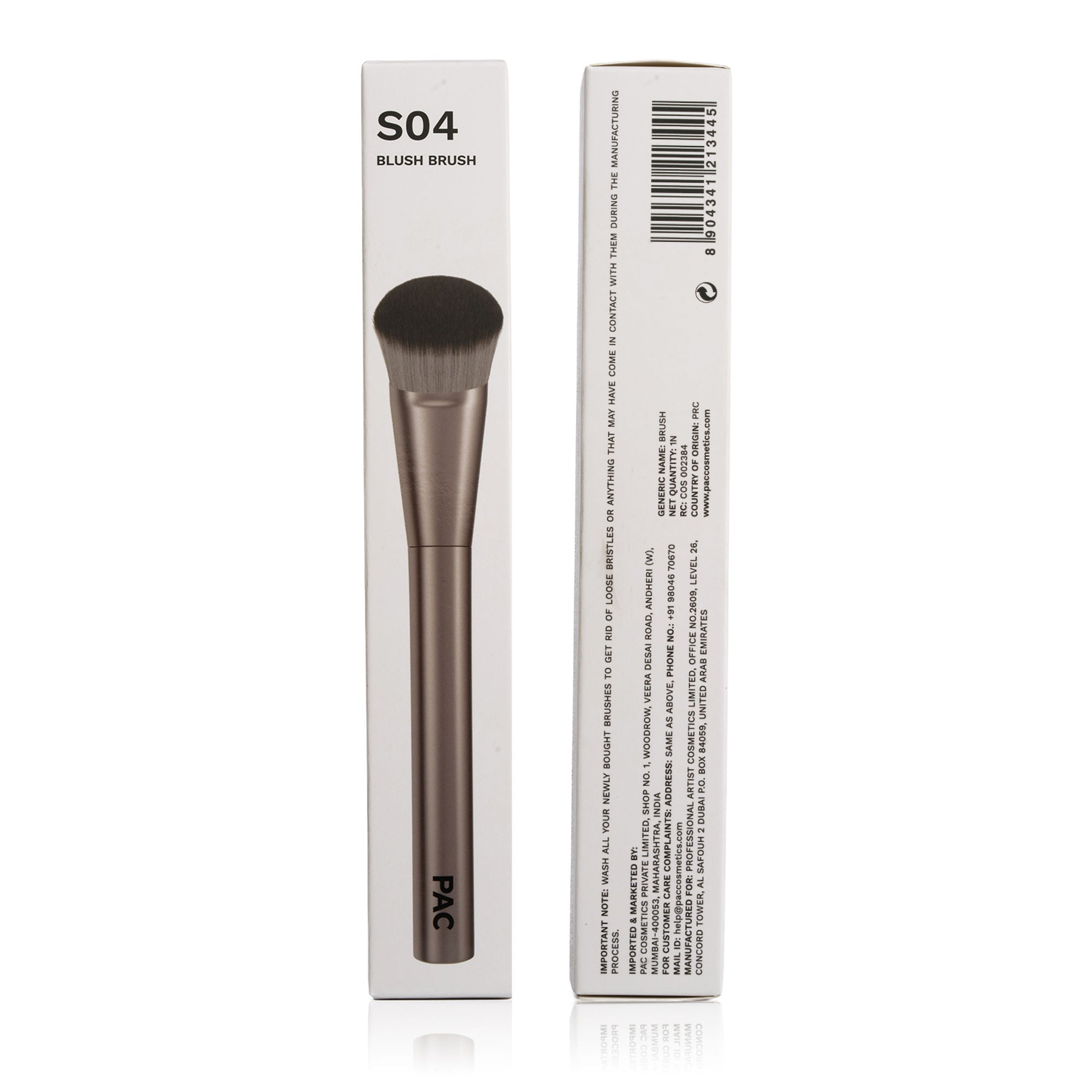 PAC Studio S04 Blush Brush - Fluffy Expertly Angled Blush Brush, Works Effortlessly with All Formulas