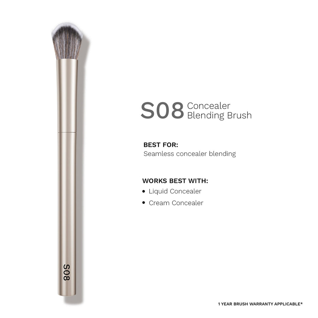PAC Studio S08 Concealer Blending Brush - Dome Shaped Lightly Packed Bristles, Ensures Effortless Blending