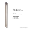 PAC Studio S08 Concealer Blending Brush - Dome Shaped Lightly Packed Bristles, Ensures Effortless Blending