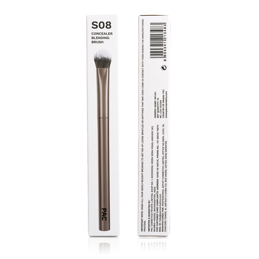 PAC Studio S08 Concealer Blending Brush - Dome Shaped Lightly Packed Bristles, Ensures Effortless Blending