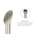 PAC Studio S09 Contour Brush - Lightly Packed Fluffy Angular Brush Ideal to Contour Face Neck & Collarbone