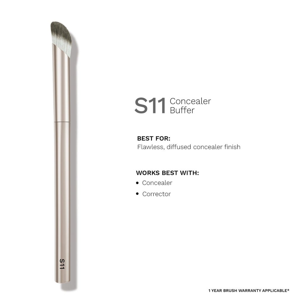 PAC Studio S11 Concealer Buffer - Densely Packed Bristles for Spot Concealing, High Precision Blending