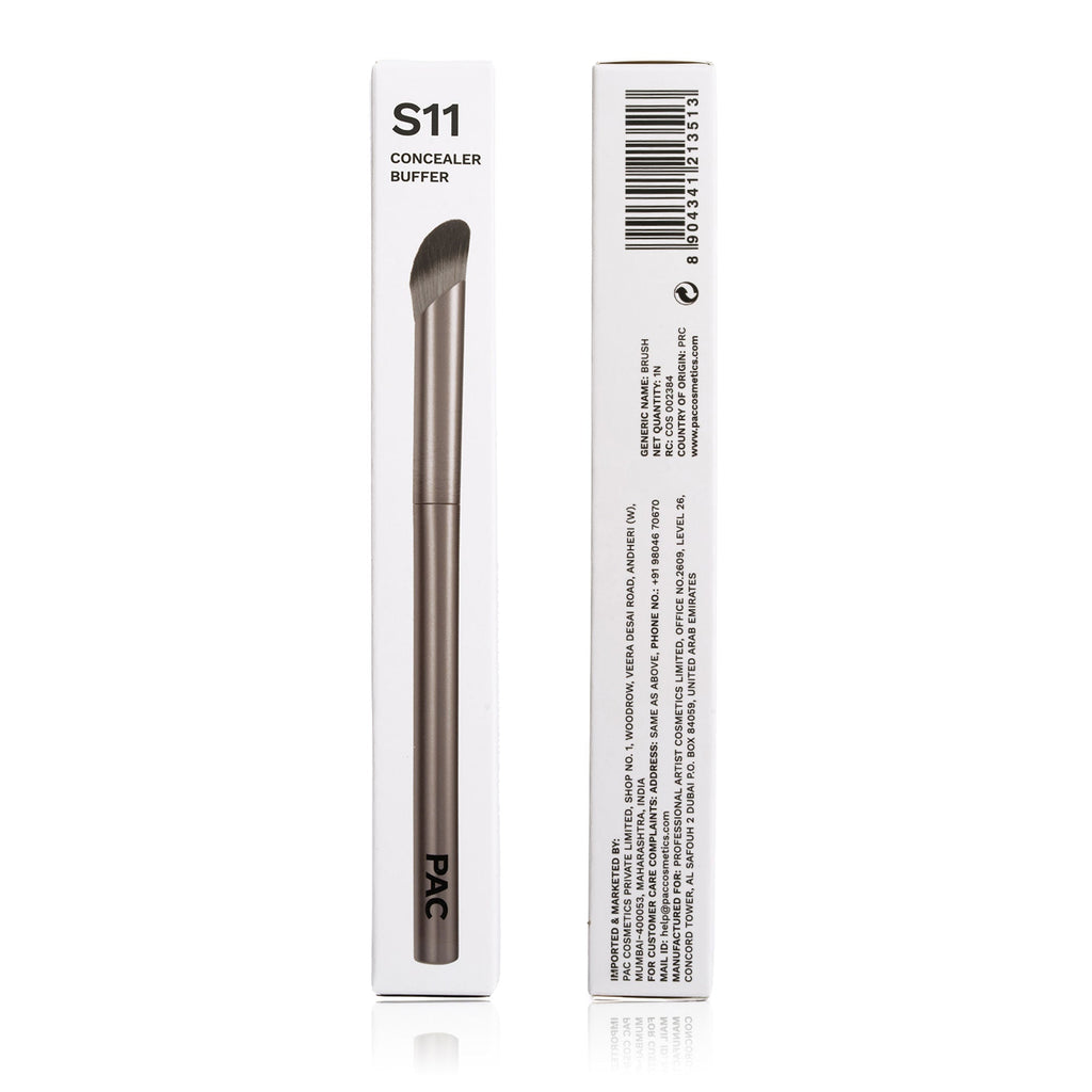 PAC Studio S11 Concealer Buffer - Densely Packed Bristles for Spot Concealing, High Precision Blending