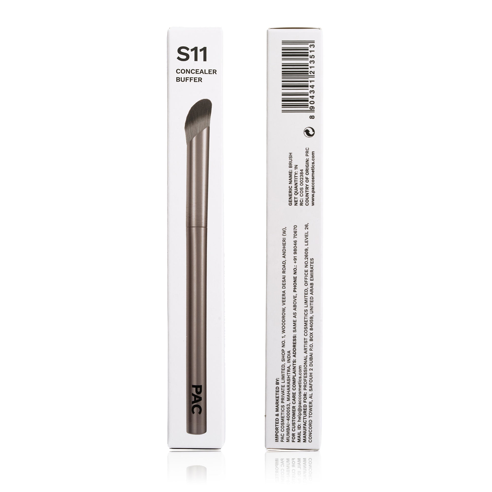 PAC Studio S11 Concealer Buffer - Densely Packed Bristles for Spot Concealing, High Precision Blending