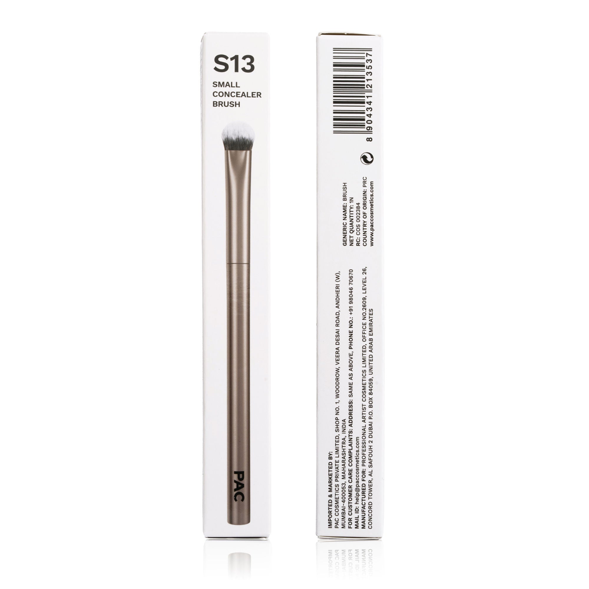 PAC Studio S13 Small Concealer Brush - Kitten Paw Shape allows Precision Coverage, Ideal for Inner Corners