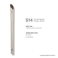 PAC Studio S14 Small Angular Powder Brush - Short Angled Brush for Precise Detailing & Lash Line Definition