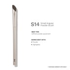 PAC Studio S14 Small Angular Powder Brush - Short Angled Brush for Precise Detailing & Lash Line Definition
