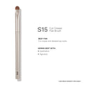 PAC Studio S15 Cut Crease Flat Brush - Great for Detailed Eye Work, Precise Glitter Shimmer Placement