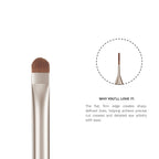 PAC Studio S15 Cut Crease Flat Brush - Great for Detailed Eye Work, Precise Glitter Shimmer Placement