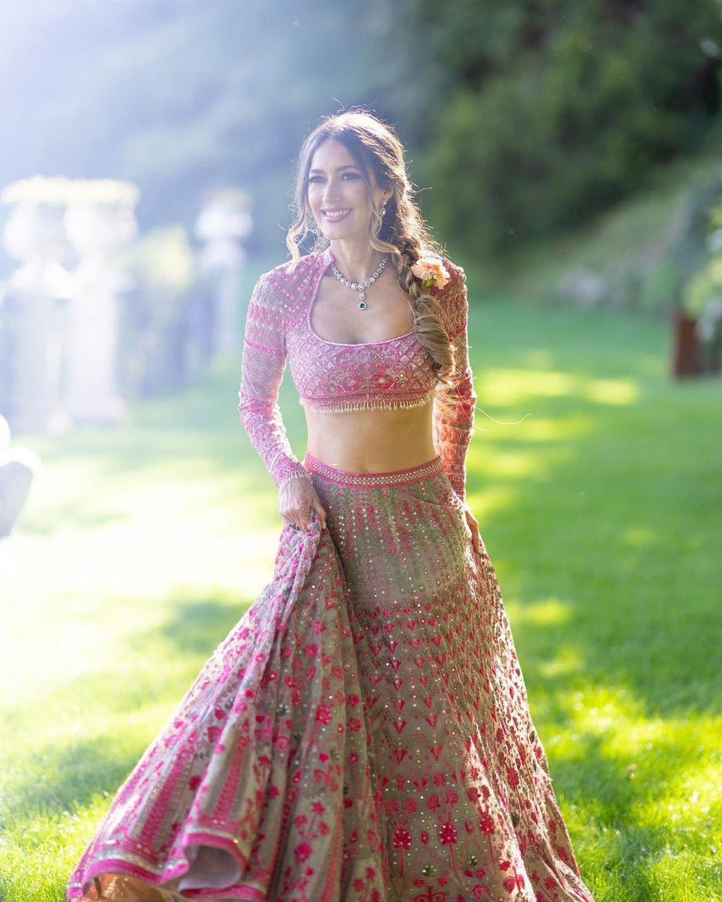 Lehenga Mart Glamorous Designer Lehenga Choli for Bridal and Bridesmaids Wedding Wear Choli