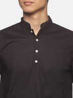 Sethukrishna Men Black Pure Cotton Kurta with Dhoti Pants - Distacart