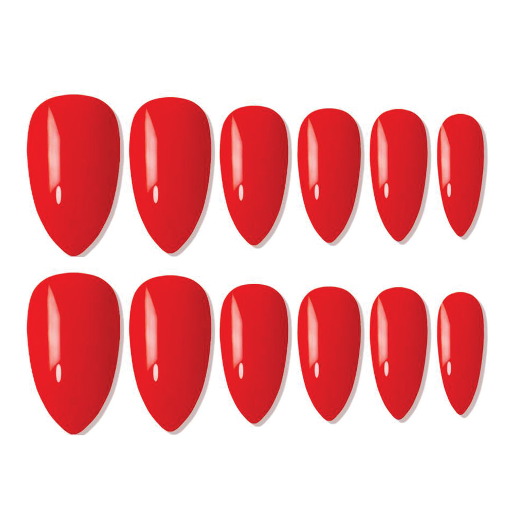 shills professional reusable press on nails almond spn632
