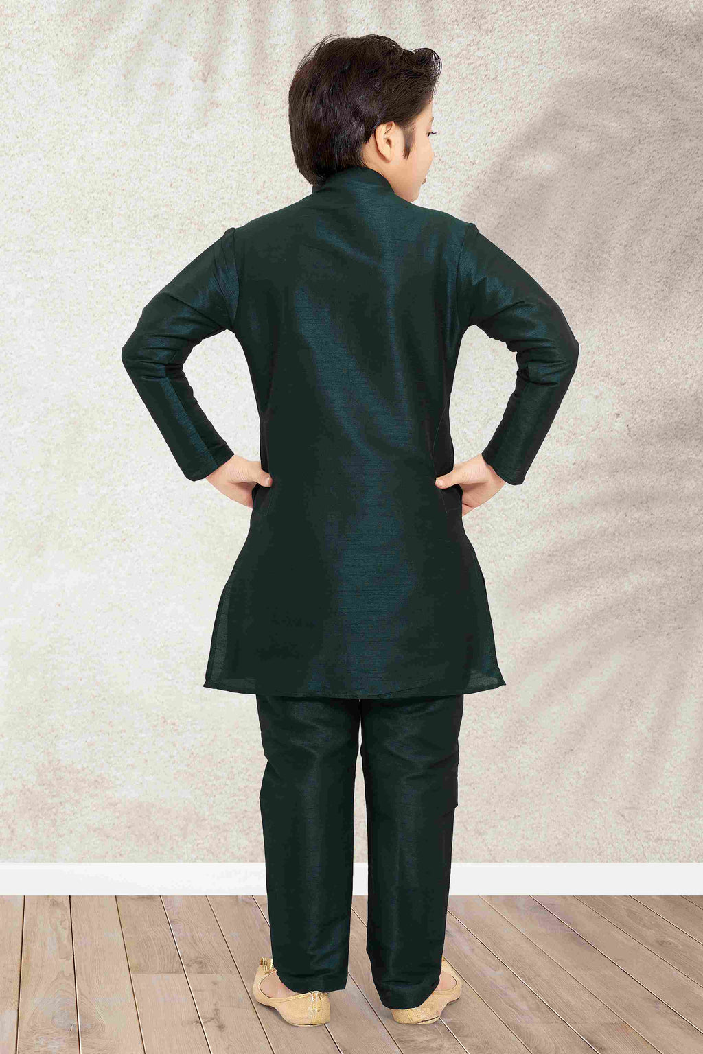Raivat Ethnic Banarasi Silk Digital Printed Kurta Pajama With Jacket In Pista Green Colour - Distacart