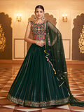 Myra Green Gorgette Embroidered Designer Lehenga Choli
