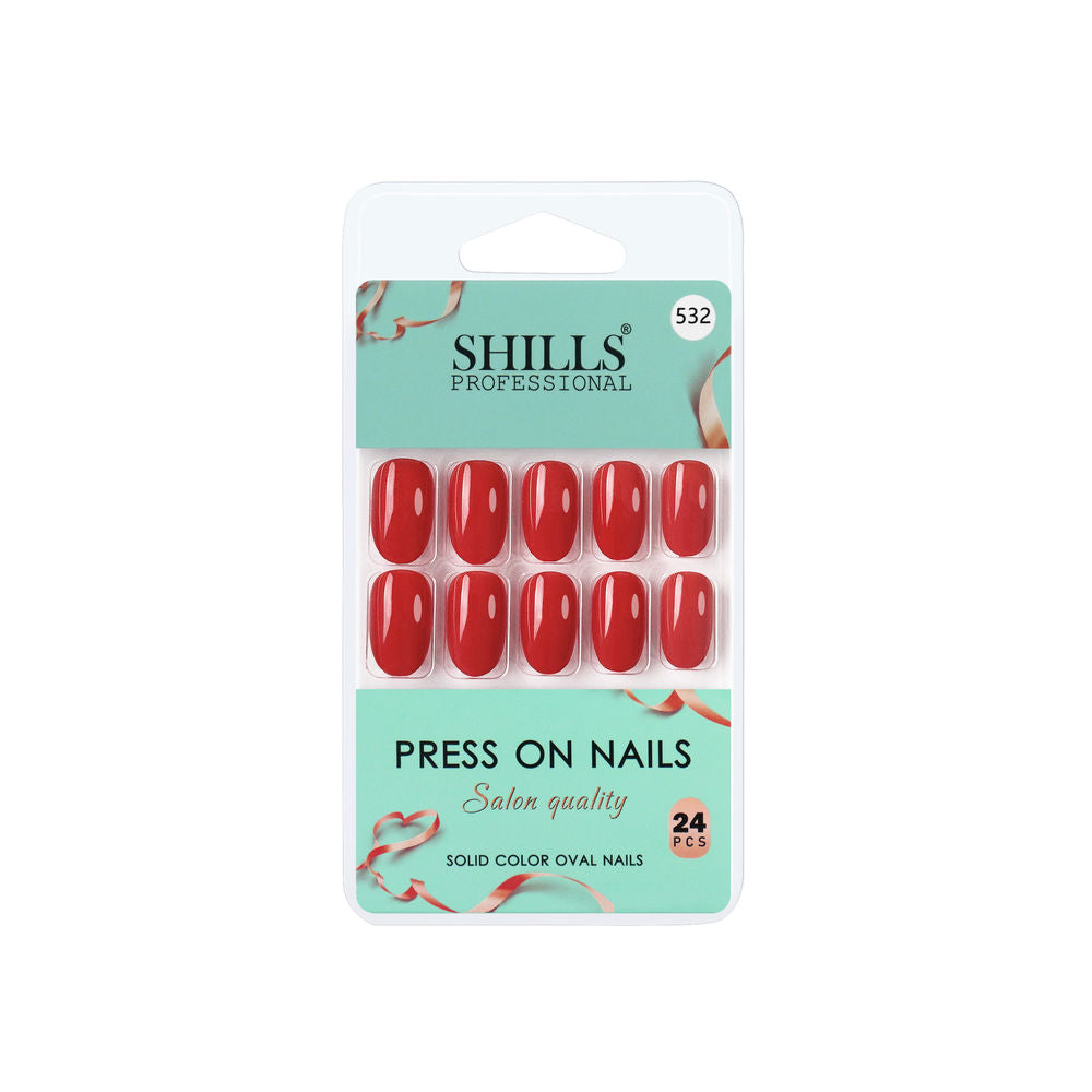 shills professional reusable press on nails oval spn532