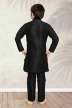 Raivat Ethnic Banarasi Silk Digital Printed Kurta Pajama With Jacket In Maroon Colour - Distacart