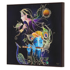 Tehzeeb Creations Golden Embossed Wall Painting