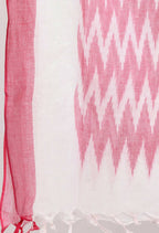 Mominos Fashion Moeza Women's Handloom Cotton Ikkat Baby Pink Dupatta - Distacart