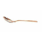 Steel Copper Casserole Bowl With Lid & 1 Serving Spoon - Set Of 2 Pieces