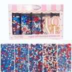 confect edible patriotic sprinkles edible sprinkles for cake cupcake decorations heros triumph sprinkle pack of 5 j4 05