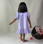 ArthLife Lavender Flower Patch Casual Dress