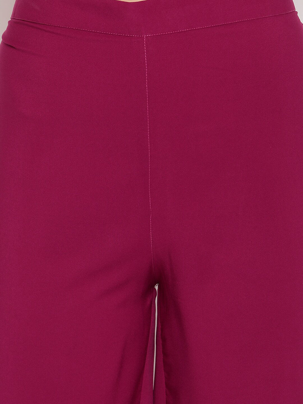 Janasya Magenta Printed Kurta with Sharara & Dupatta - Distacart