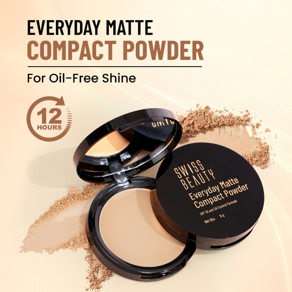 Swiss Beauty Everyday Matte Compact - 3 Vanilla - Distacart