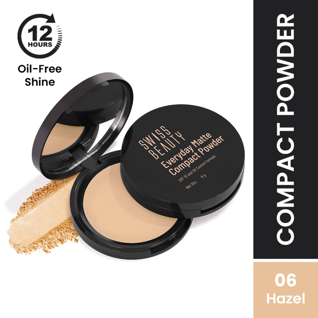 Swiss Beauty Everyday Matte Compact - 6 Hazel