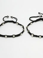 NVR Women's Evil Eye Adjustable Black Anklets - Distacart