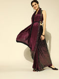 Tikhi Imli Embellished Poly Crepe Saree with Embellished Border - Distacart