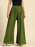 TAG 7 Women Flared Regular Palazzos