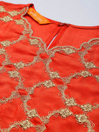 Indo Era Floral Embroidered Kurta with Trousers & With Dupatta - Distacart