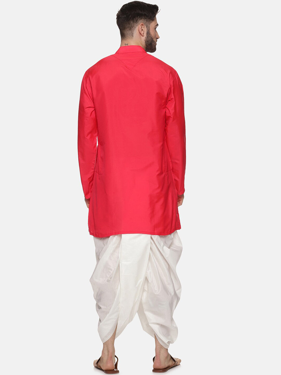 Sethukrishna Men Rose Kurta with Dhoti Pants - Distacart