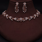 Tehzeeb Creations Brass, Stone, Crystal, Stainless Steel Gold-Polished Black Jewel Set
